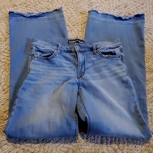 Express Wide Leg Flare Mid rise Jeans